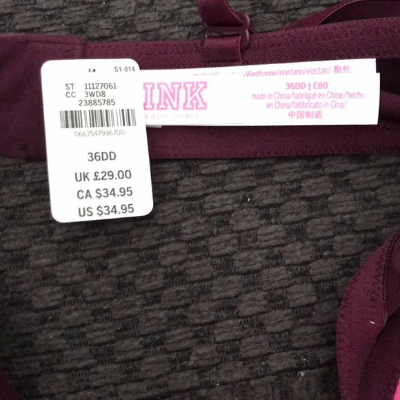 36DD PINK by Victorias Secret Wear Anywhere PushUp - Picture 3 of 3